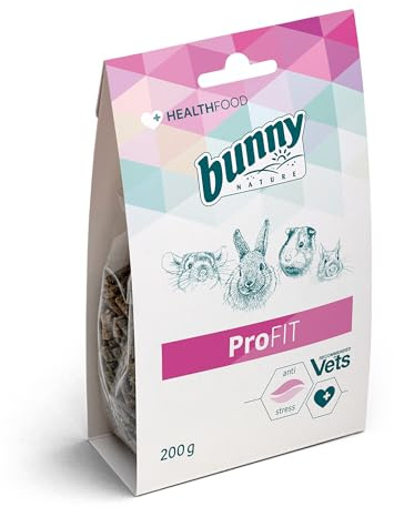 Bunny Nature Profit Supplement for Rabbits, Guinea Pigs, Chinchillas & Degus | Stress, Digestive & Immune Support | Promotes Healthy Coat, Vet Recommended | 6.4 oz
