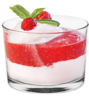 Glasmark KROSNO 1992 Cuencos de Postre Cuencos de Cristal para Helado Ensalada Tapas Set de 6 Piezas Ensaladeras Bol Pequeños 6x150 ml