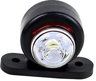 Marker Lights 8 Stück Auto-LKW- -Seitenmarkierungsleuchte, Weißes Rotes Blinkerlicht Für LKW-Anhänger, Traktor, Universalfahrzeuge