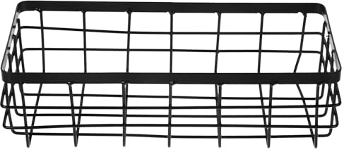 Cabilock Rechteckiger Metallkorb 9.84X3.94X2.95In Wandkorb Für Badezimmer Und Küche Drahtkorb Zur Aufbewahrung Von Toilettenartikeln Und Gewürzen Aus Eisen