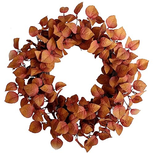 CIR OASES 20-inch maple leaf Fall wreath Artificial Fall wreath Front door hallway living room Decoration Wreaths Holiday celebration Harvest Decoration