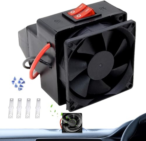 Descongelador de parabrisas de coche, 300 W, ventilador de calor, secador automático, calentador portátil y desempañador de descongelación rápida para todos los coches