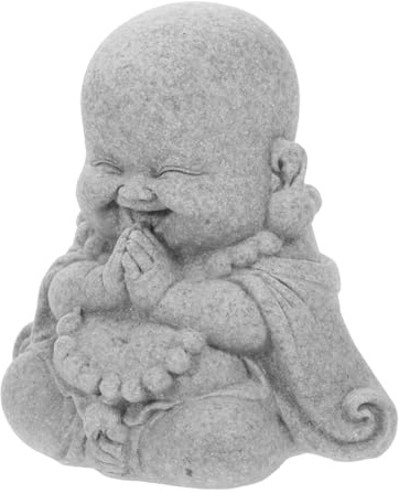 SEWOART Small Buddha Statue for Fish Tank Buddha Figurine Aquarium Ornament for Home Garden Tabletop Display Buddhist Temple Offering 3.23 X 2.95 X 2.09 in