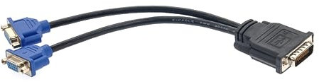 OSALADI Adattatore Vga Da Doppia Femmina Per Connessione Due Display Compatibili Cavo Da Materiale in Plastica Rigida e Metallo Colore Nero e Blu