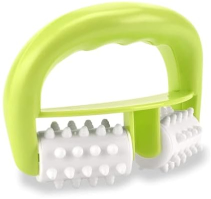 CUEMOON Anti Cellulite Massagegerät Rolle,Massageroller Cellulite Massage Roller mit Griff für Cellulite Entferner Wohlbefinden für Nacken & Schulter, Oberschenkel, Beine, Arme und Füße