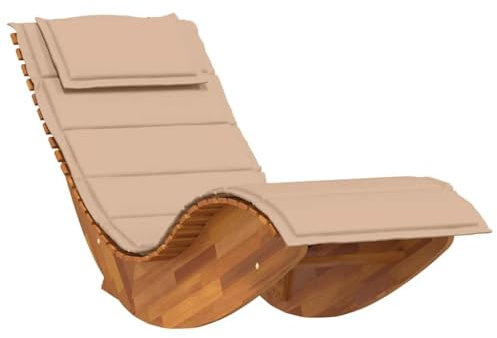 vidaXL Schaukelliege mit Auflage Massivholz Akazie