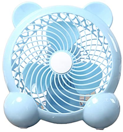 PLCPDM Ventilador de escritorio portátil de 7 pulgadas alimentado por USB, pequeño ventilador de mesa silencioso de 2 velocidades para el hogar, oficina, dormitorio, mesa de escritorio