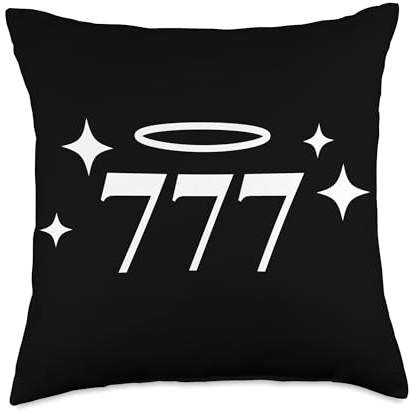 777 Angel Number Throw Pillow