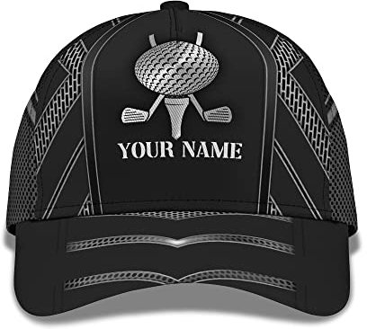 Mazza da Golf Vintage in Metallo con Motivo A Mazza da Uomo Donna Cappello da Baseball Regolabile Cappellino da Baseballberretto Casual Cappellini da Sole per Caccia Campeggio Trucker