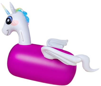 F Fityle Hüpfspielzeug für, Einhorn, für Jungen und Mädchen, Spaß, Partyzubehör, aufblasbares Hüpfspielzeug für, Springspielzeug für den Park und