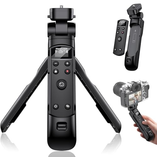 for Fujifilm Tripod Wireless Shooting Grip with Shutter Release | Mini-Tripod with Rechargeable Remote Control for Fujifilm X100 VI/X-M5/X-T30 II/X-E5/X-T5/X half/X-H2S/X-S10/X-S20/X-T50/X-T4