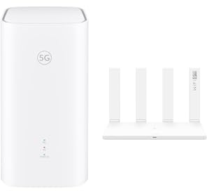 Brovi 5G CPE 5s grâce au Huawei AX3, Wi-FI 6 bibande 3000 Mbps, Ports GE Auto-adaptatifs WAN/LAN, WLAN Mesh, Garantie de 30 Mois (Solution de Couverture Domestique en Un Seul Pack)