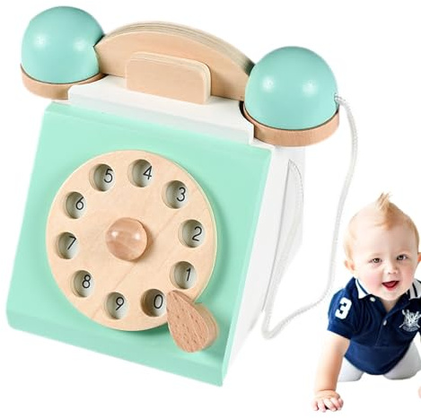 Teléfono De Juego Retro – Teléfono De Juguete Clásico De Estilo Antiguo, Conjunto De Simulación Educativa Para | Plantilla De Simulación Antigua Para El Desarrollo Infantil Regalo D