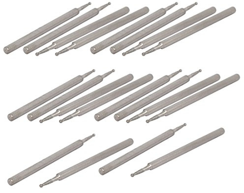 sourcing map 20 Stück 2.35mm Schaft 1mm Dmr. Kopf Kugel Schleifen montiert Punkte Bit DE de | montiert Punkte Bit