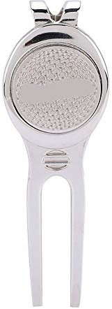 Golf Divot Tool, Zinklegierung Golfball Pitch Gabel Grünes Reparatur Werkzeug mit Abnehmbarem Ballstrich(D102)