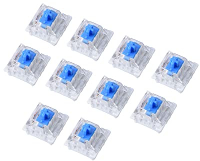Yosoo Health Gear 10 Stück Mechanische Tastatur Blaue Schalter, Blaue Schalter 3-polig Mechanische Tastaturschalter Ersatz für NewGiant RGB-Serie