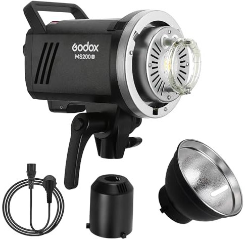 GODOX ms200v Studio Flash avec LED Styling Light 200w gn53 Bowens Mount monolithique 2.4G sans Fil x système Studio Flash pour Studio Portrait Photographie