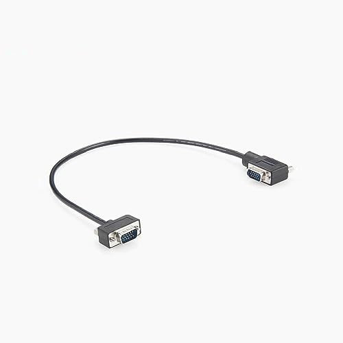 Elecbee Links Rechts Winkel Hd15 Männlich Gerade Hd15 Männlich Geformte Anschlüsse Kabel Vga 1M