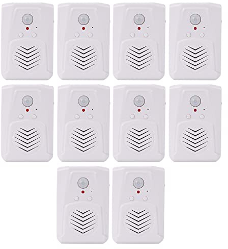 Jowsst 10X Sensor de Movimiento Interruptor de Timbre de Puerta MP3 Timbre de Infrarrojos Inalámbrico PIR Sensor de Movimiento Aviso de Voz Timbre de Puerta de Entrada Alarma