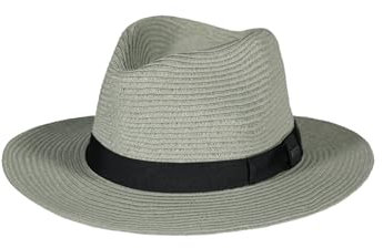 Barts Aveloz Hat Grau - Leichter klassischer Fedora-Hut, Größe M - Farbe Sage