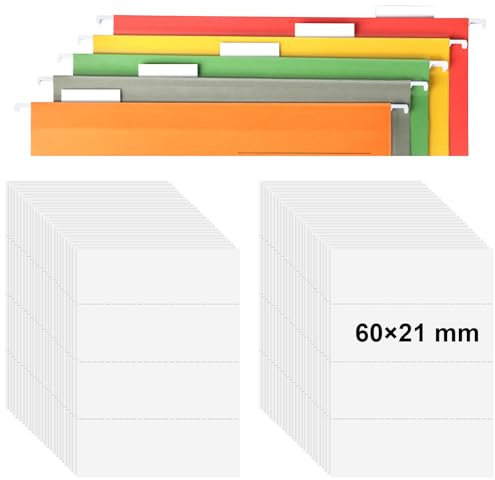 200 Stück Hängeregister Beschriftungsschilder Hängemappen Beschriftungsschildchen Hängemappen Schilder Zubehör Für Vollsichtreiter Hängetaschen A4 Hängetasche Unireg Hängeregistratur Weiß
