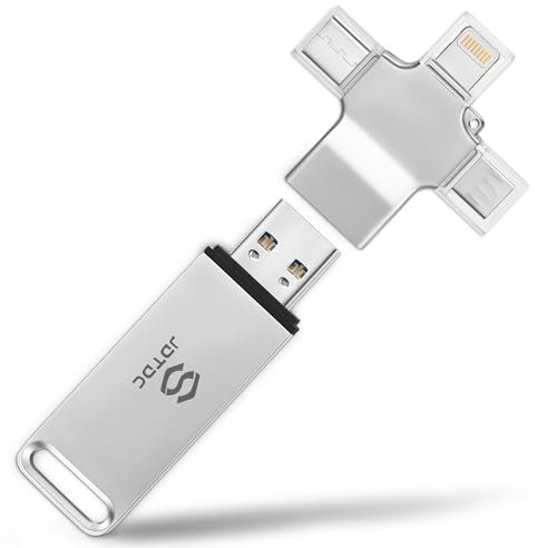 Multiport-Photo-Stick 256GB Automatic Photo & Video Backup for iPhone iPad, Android, PC, Mac | Backup USB Flash Drive with Smart Duplicate Detection | Easy Photo Backup & Transfer Device Memory-Stick