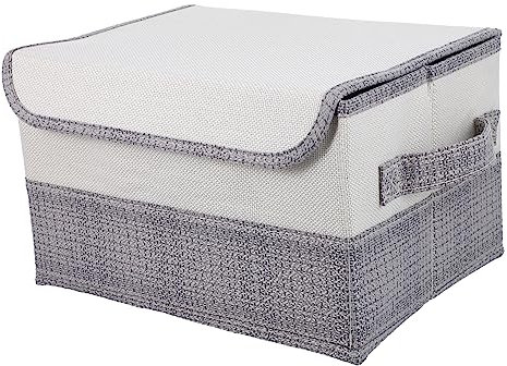 KITANDOVE Aufbewahrungsboxen Deckel Vliesstoff Faltbare Aufbewahrungsbox Spielzeugtruhe Kleidung Organizer