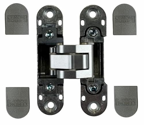 1 Charnière Invisible ESTETIC W978/A CEMOM MOATTI 95 mm Réversible,3 couleurs au choix. - Argent