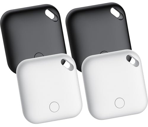 Air Tracker Tag, Bluetooth Tracker Tag-4 Pack, Compatible with Apple Find My (iOS Only). Key, Luggage, Suitcase and More Item Finder, IP67 Waterproof, Replaceable Battery, Worldwide Tracking