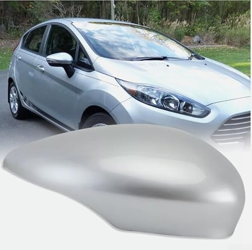 HEIBTENY Auto-rückspiegelgehäuse Spiegelkappen Für Ford Fiesta MK7 2008-2017, Linke Tür Silber Sie Ihrem Auto Einen Sinn Für Mode(Right)