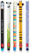 Legami – Set aus 5 radierbaren Gelstiften mit wärmeempfindlicher Tinte, einer Auswahl an Tintfarben und Designs, 0,7 mm Spitze, mit den Motiven Pinguin, Panda, Lama, Biene und Nilpferd