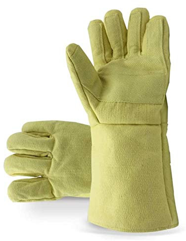 Gants de jardinage, gants de travail, gants de soudage, gants résistants à la chaleur et au feu, mitaines chauffantes à manches longues for barbecue, cheminée, four, pâtisserie, cuisinière, manique –