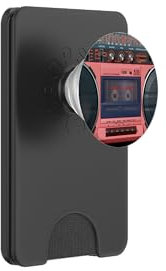 Boombox Throwback Retro Musik 80er & 90er Koralle Ghettoblaster PopSockets PopWallet für MagSafe