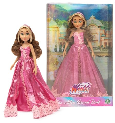 Winx, Poupée articulée, 26 cm, Série Tenue de Bal à Alfea, Modèle Flora, pour Les Enfants dès 3 Ans, WNX703, Rose