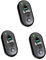 VALICLUD 3 Pezzi primo rivelatori Test Keychain analizzatore del respiro brasonatore elettronico Black