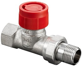 Oventrop Thermostatventil Baureihe AF DN 15, Durchgang, Messing vernickelt