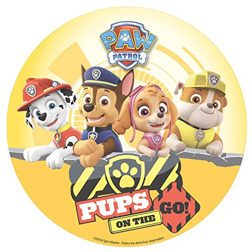 Dekora - 160129 Paw Patrol Tortenaufleger aus Esspapier|aus Reispapier| - 20cm