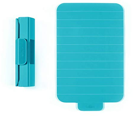 Trebonn - Roll Expand Board, aufrollbares Schneidebrett aus Kunststoff mit rutschfester Unterseite, platzsparend und perfekt für den täglichen Gebrauch, 39 x 24 cm (Acquamarine)
