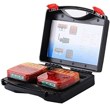 J/J Kit Fanali Posteriori Led Wireless Calamita Senza Fili Luci Omologati 5 Funzioni