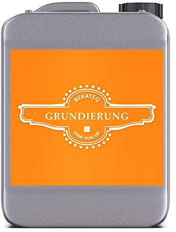 BEKATEQ Spezial Grundierung 5l, Haftvermittler für kreative Effektspachtel Wandgestaltung wie Betonlook, Stucco, Sichtbeton, Effektputz, Marmorputz, Rosteffekt - Tiefengrund, Haftgrund S1250