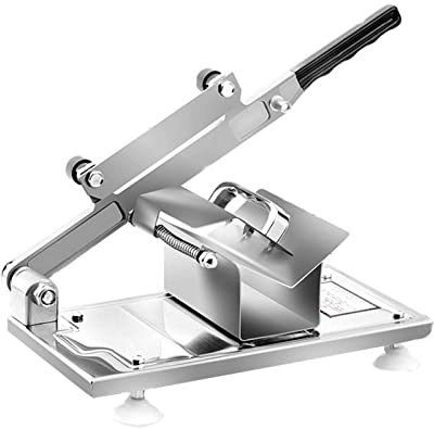 Meat slicer for home or commercial use,Stainless Steel Meat Manual Frozen Meat Slicer, Meat Beef Mutton Roll Meat Food Slicer for Hot Pot Shabu Shabu