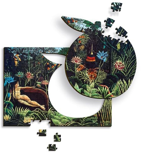 Trefl - Holzpuzzle: Der Traum, Henri Rousseau - 200 Puzzleteile, Künstlerisches Puzzle Wooden Puzzle, Berühmte Bilder, Bekannte Künstler, für Erwachsene und Kinder ab 9 Jahren