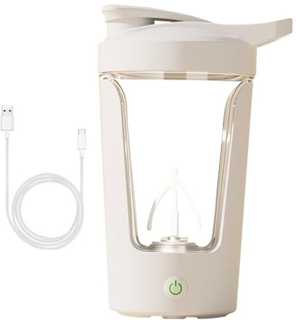 Elektrischer Protein Mixer | Wiederaufladbarer Protein Shaker | Elektrischer Protein Shake Becher, Tragbarer Protein Shaker, Protein Shake Blender mit USB Aufladung für Shakes und