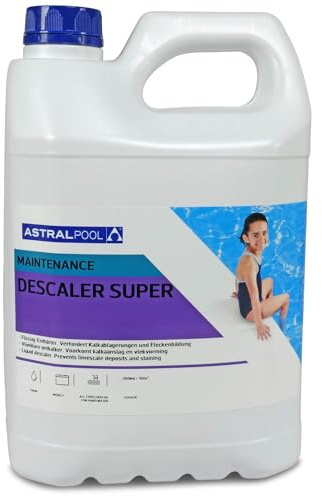 Astral Pool Descaler Kalkentferner 5 l - Verhindert Kalk und Metall Ablagerungen - Nicht schäumend - Für Pool und Whirlpool
