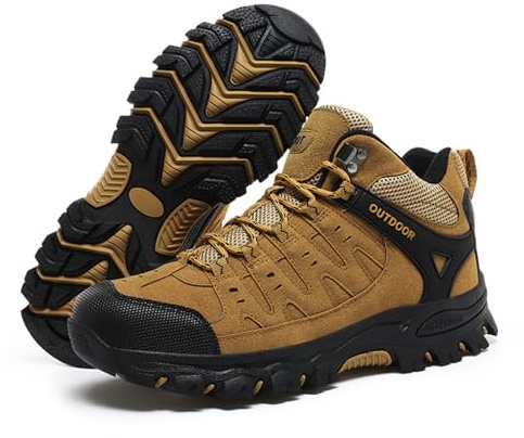 ENEN Chaussures de Randonnée Homme Respirante, Chaussures de Marche Sport Légères Chaussures Montantes de Randonnée Antidérapante Chaussures Running Imperméables