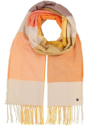 FRAAS Damen Stola kariert - 60 x 210 cm - leichter Schal mit Fransen - Polyester