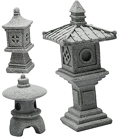 BCOATH Décoration Paysage Pagode Miniature Statue Pagode Modèle Bonsaï Jardin Décoration