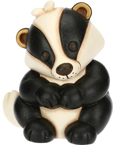 THUN, Tasso Fred in Ceramica, Linea AbbracciAMI, Tasso da Collezione, Idea Regalo per Natale, 10.6 x 11.8 x 10.6 cm