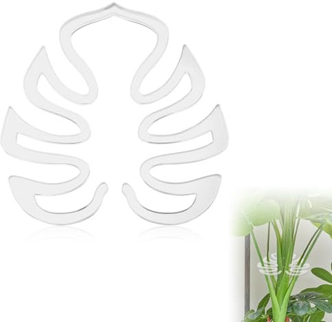 Gosknor Supporto per Piante a Forma di Monstera, Supporto per Piante Monstera Grapple Supporto per Piante a Forma di Foglia in Acrilico per Piante da Interno ed Esterno