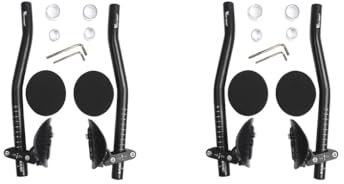 Timcryxient 2 set 1 Pair Bike Rest Handlebar Cycling Aero Bar Relaxation Arm Rest Handle Bar
